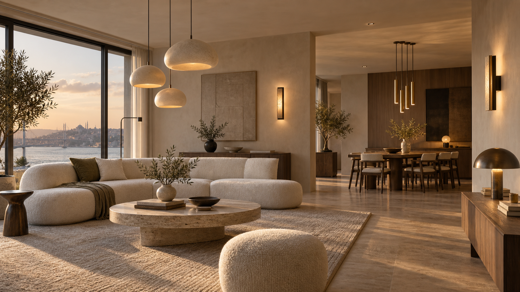 Atabey aydınlatma ürünleriyle modern yaşam alanı
